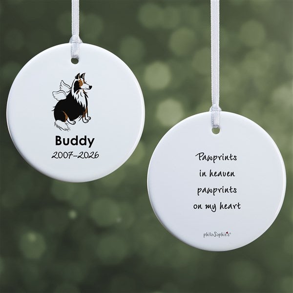 Personalized Collie Memorial Ornaments by philoSophie's - 25779