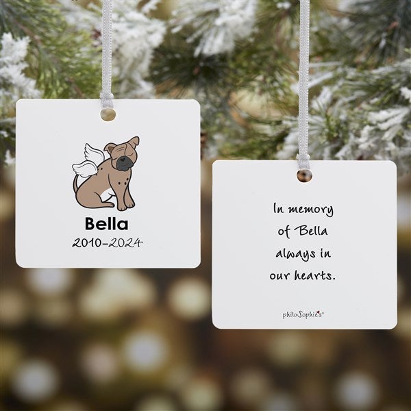 Personalized Bulldog Memorial Ornaments by philoSophie's - 25781