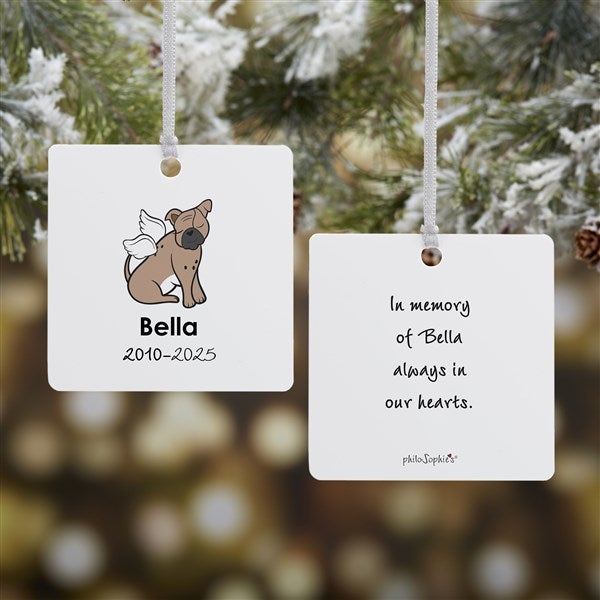 Personalized Bulldog Memorial Ornaments by philoSophie's - 25781