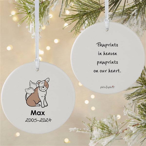 Personalized Bulldog Memorial Ornaments by philoSophie's - 25781