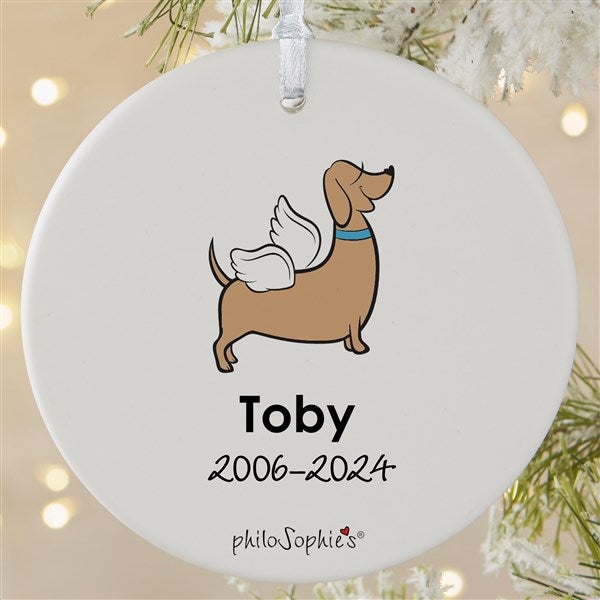 Personalized Dachshund Memorial Ornaments by philoSophie's - 25784