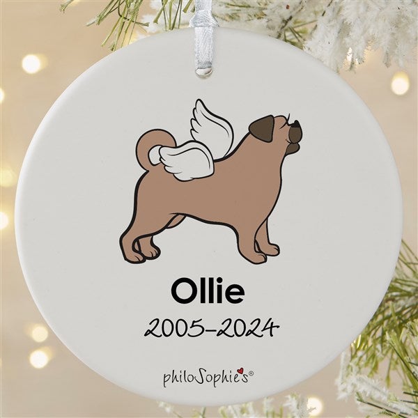 Personalized Puggle Memorial Ornaments by philoSophie's - 25785