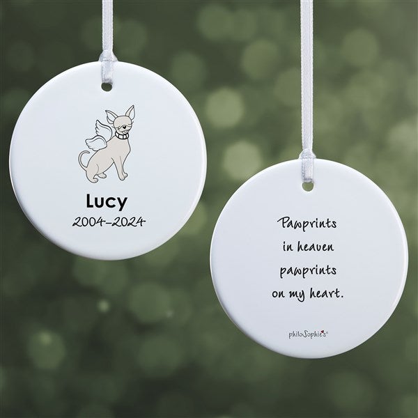 Personalized Chihuahua Memorial Ornaments by philoSophie's - 25787