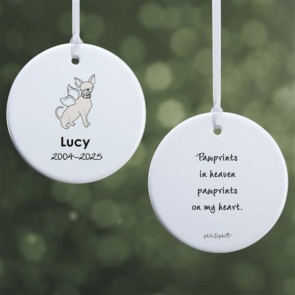 Personalized Chihuahua Memorial Ornaments by philoSophie's - 25787