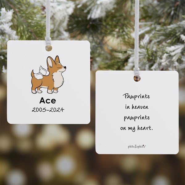 Personalized Corgi Memorial Ornaments by philoSophie's - 25790