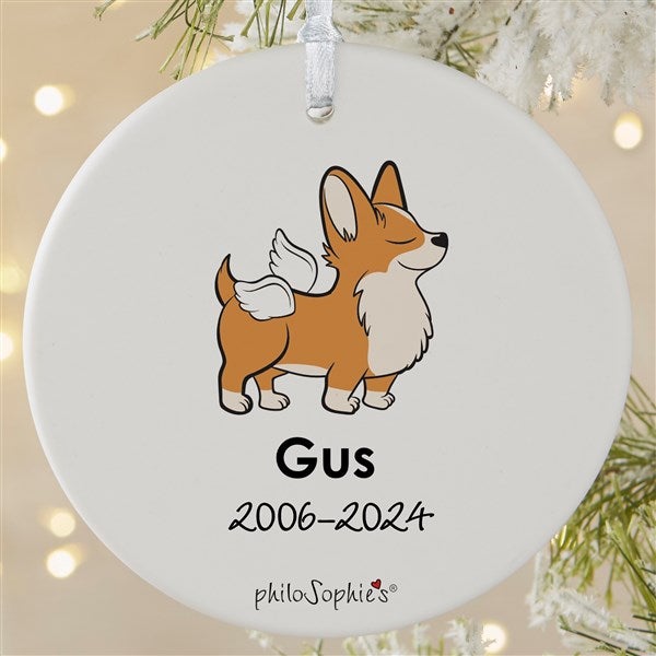 Personalized Corgi Memorial Ornaments by philoSophie's - 25790