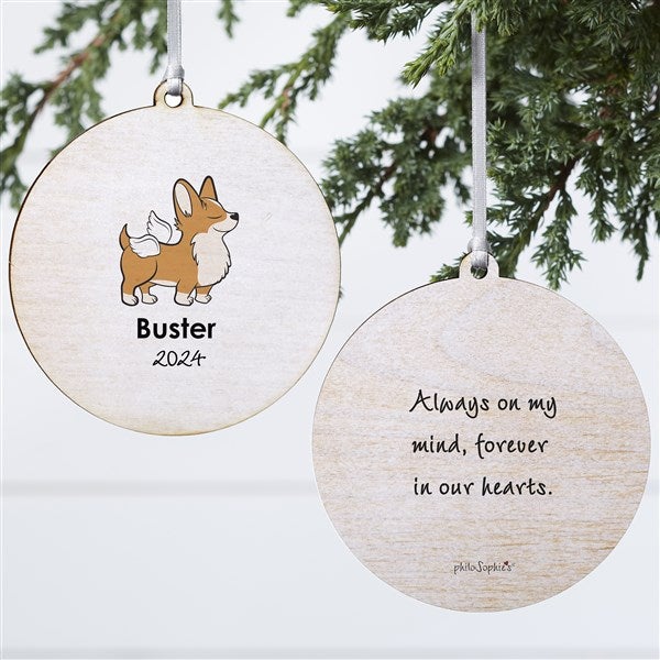 Personalized Corgi Memorial Ornaments by philoSophie's - 25790