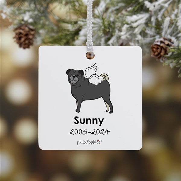 Personalized Pug Memorial Ornaments by philoSophie's - 25791