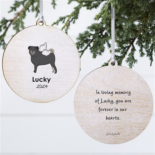 Personalized Pug Memorial Ornaments by philoSophie's - 25791