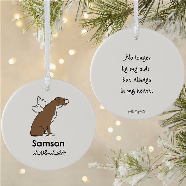 Personalized Boxer Memorial Ornaments by philoSophie's - 25792