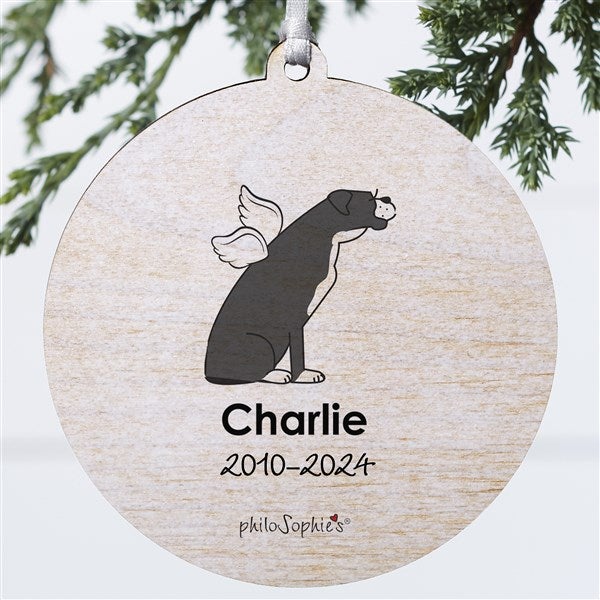 Personalized Boxer Memorial Ornaments by philoSophie's - 25792