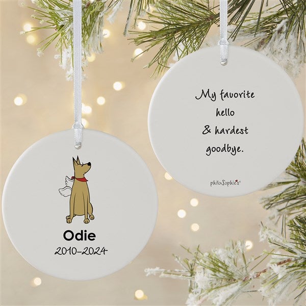 Personalized Great Dane Memorial Ornaments by philoSophie's - 25793