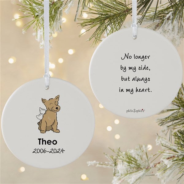 Personalized Yorkie Memorial Ornaments by philoSophie's - 25795