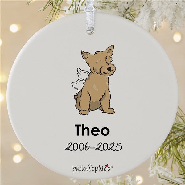 Personalized Yorkie Memorial Ornaments by philoSophie's - 25795