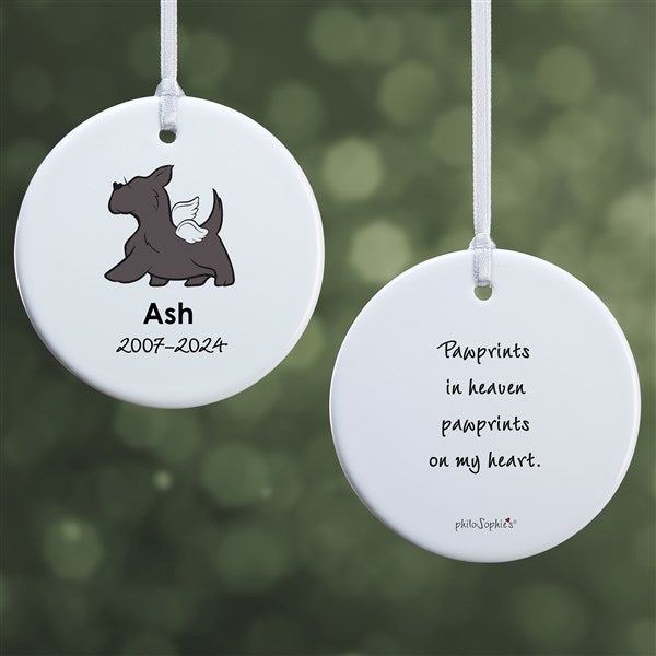 Personalized Scottie Dog Memorial Ornaments by philoSophie's - 25797