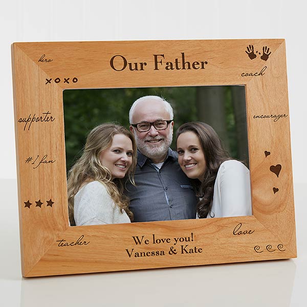 Personalized Wood Photo Frame - Daddy Design - 2580