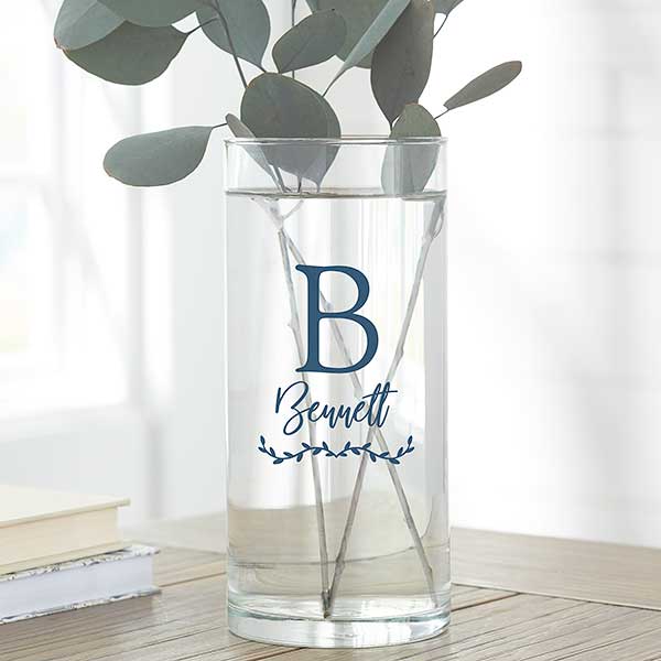 Family Initial Personalized 7.5-inch Flower Vase - 25820