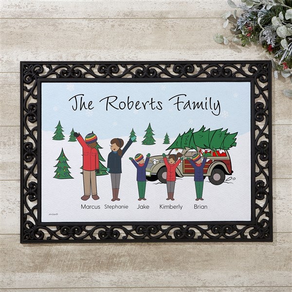 Personalized Christmas Car Family Doormats by philoSophie's - 25827