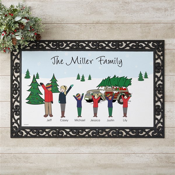 Personalized Christmas Car Family Doormats by philoSophie's - 25827
