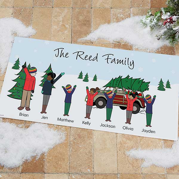 Personalized Christmas Car Family Doormats by philoSophie's - 25827