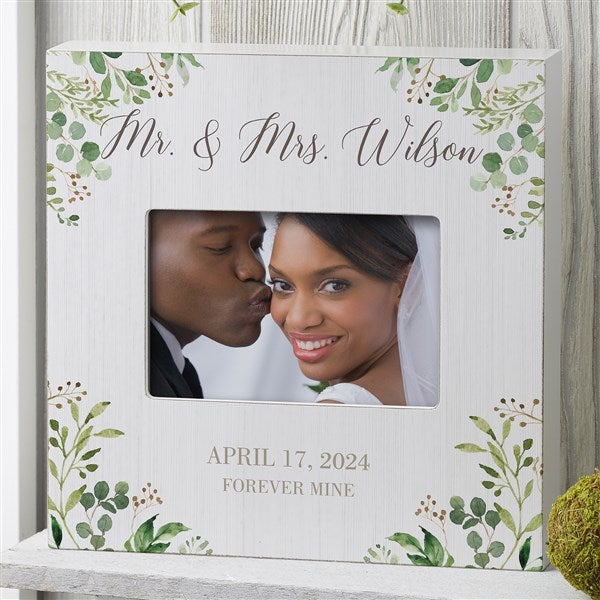 Personalized Wedding Picture Frame - Laurels Of Love - 25833