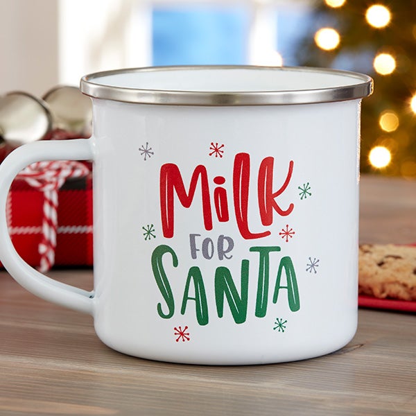 Personalized Milk For Santa Metal Mug - 25845