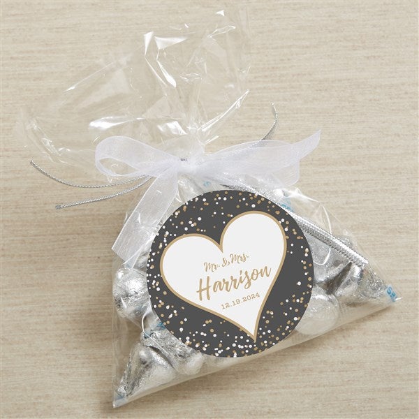 Sparkling Love Personalized Party Favor Stickers - 25849