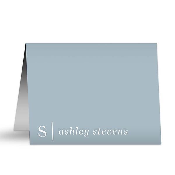 Modern Monogram Personalized Note Cards - 25883