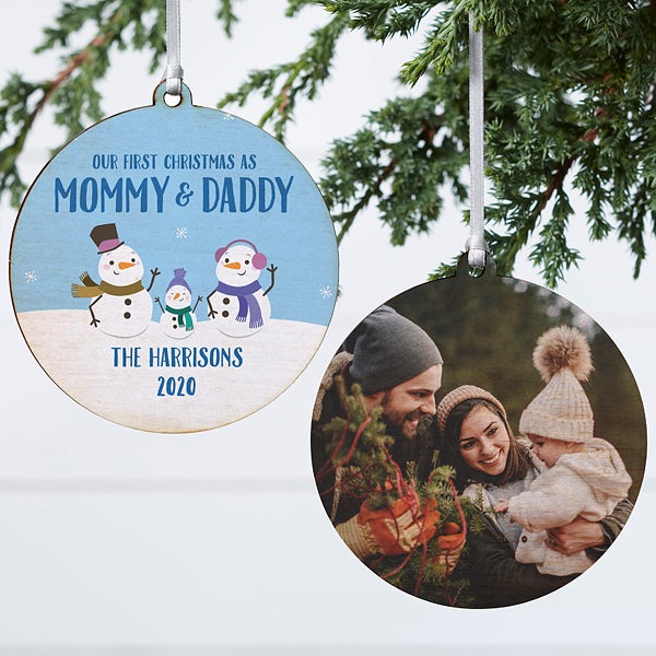 first christmas as parents ornaments