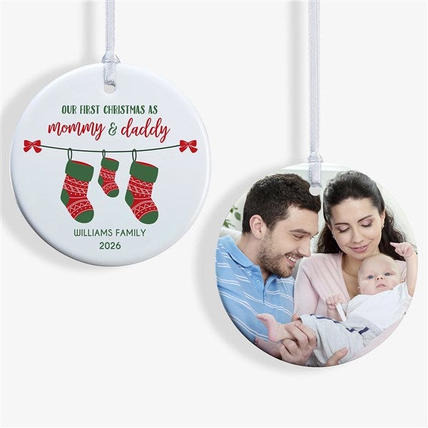 Personalized First Christmas as Parents Ornaments - 25905