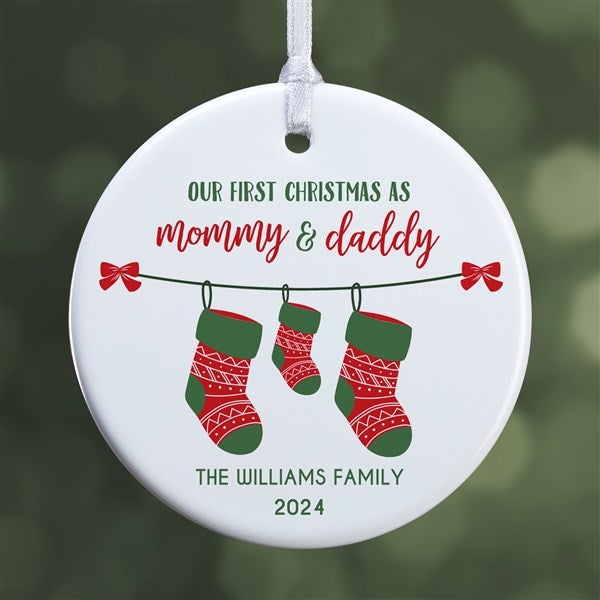 Personalized First Christmas as Parents Ornaments - 25905