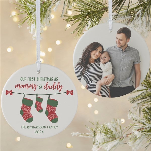 Personalized First Christmas as Parents Ornaments - 25905
