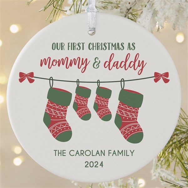 Personalized First Christmas as Parents Ornaments - 25905
