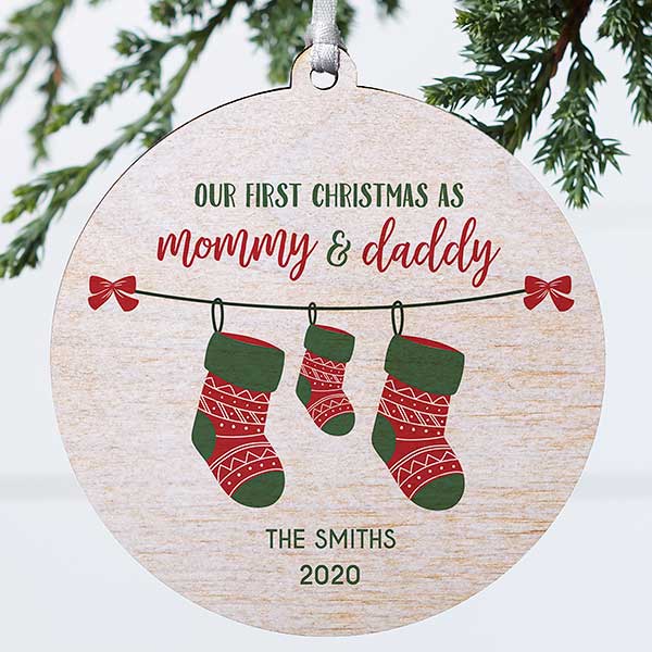 first christmas as parents ornaments