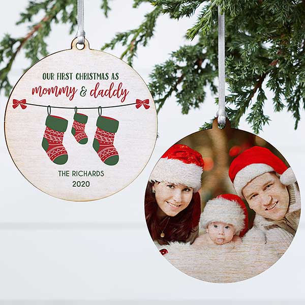 first christmas as parents ornaments