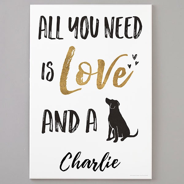 personalized dog wall art