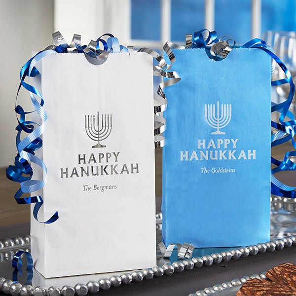 Happy Hanukkah Personalized Goodie Bags - 25957D