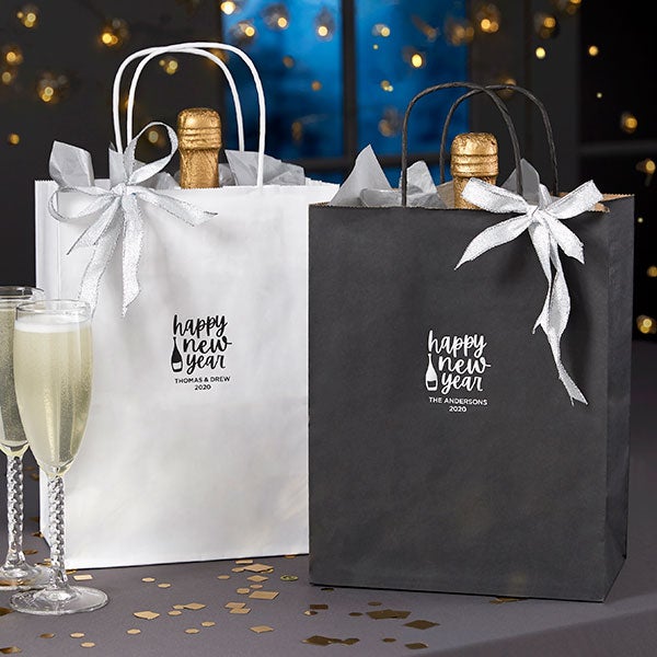 Happy New Year Personalized Gift Bags