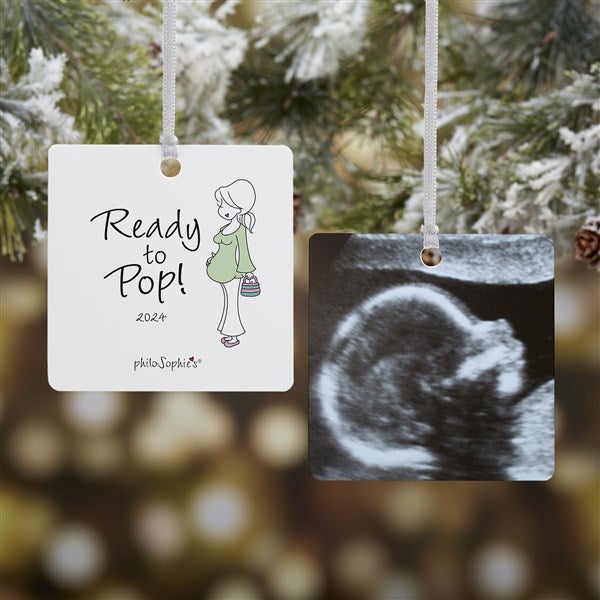 Ready To Pop Personalized Pregnancy Ornaments by philoSophie's - 25986