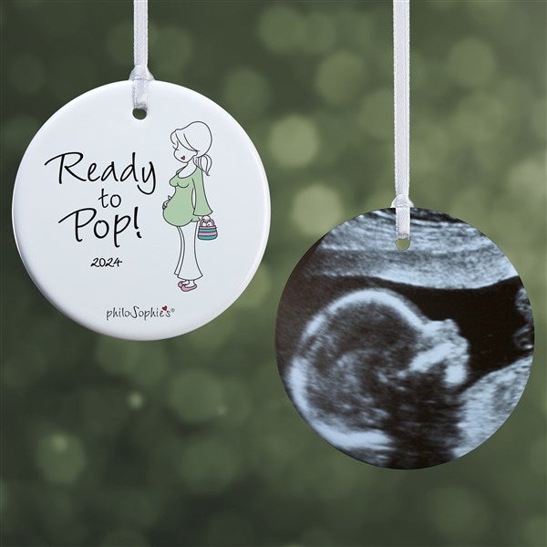 Ready To Pop Personalized Pregnancy Ornaments by philoSophie's - 25986