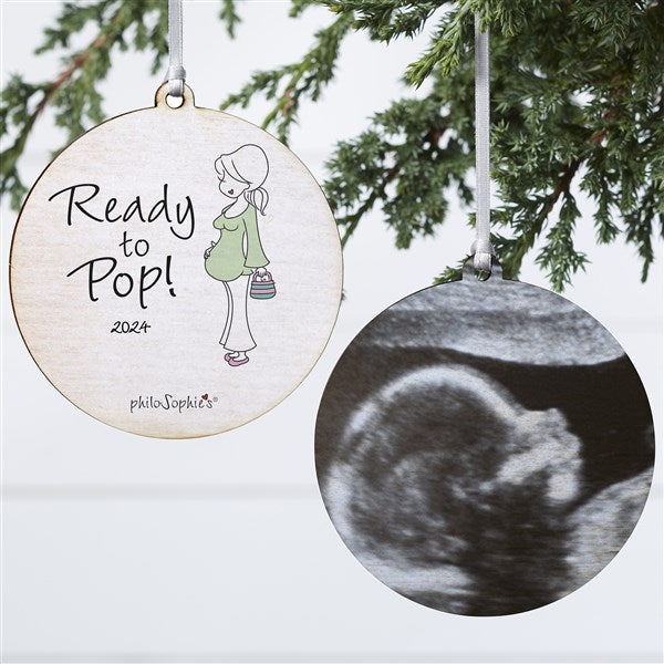 Ready To Pop Personalized Pregnancy Ornaments by philoSophie's - 25986