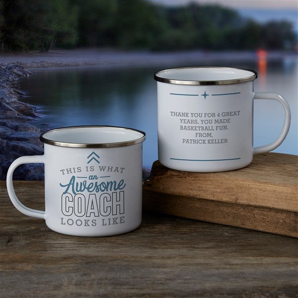 This Is What an Awesome Coach Looks Like Personalized Camping Mug - 26010