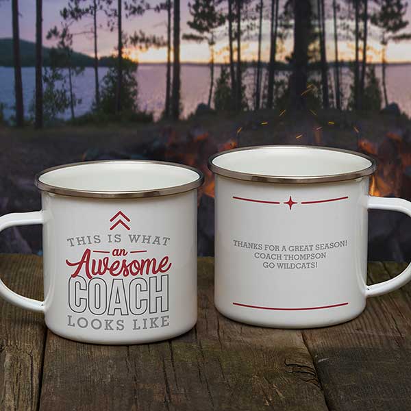 This Is What an Awesome Coach Looks Like Personalized Camping Mug - 26010