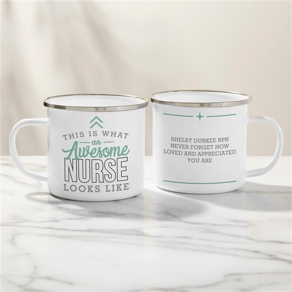 This Is What an Awesome Nurse Looks Like Personalized Camping Mug - 26011
