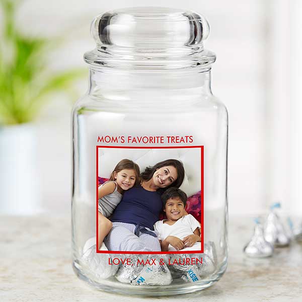 Personalized Photo Candy Jar for Mom - 26012