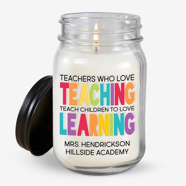Teaching & Learning Personalized Farmhouse Candle Jar - 26022