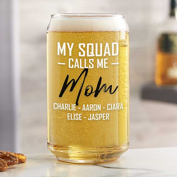 My Squad Calls Me Personalized Beer Glasses - 26039
