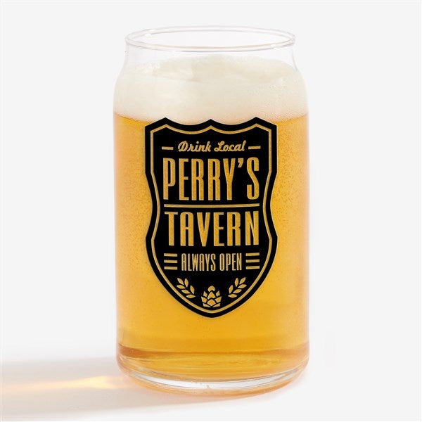 Beer Label Personalized Printed Beer Glasses - 26056