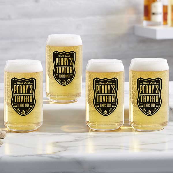 Set of 2 - Personalized Beer Glasses - 16oz Pint