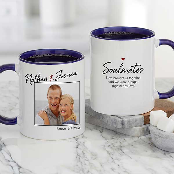 Soulmates Personalized Romantic Photo Coffee Mugs - 26072